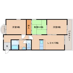 橿原神宮西口駅 徒歩5分 2階の物件間取画像